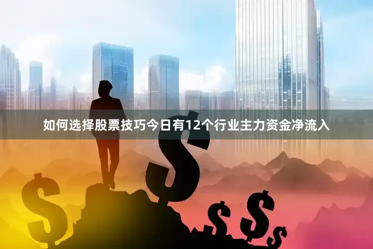 如何选择股票技巧今日有12个行业主力资金净流入