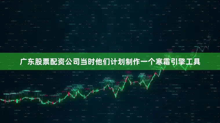 广东股票配资公司当时他们计划制作一个寒霜引擎工具